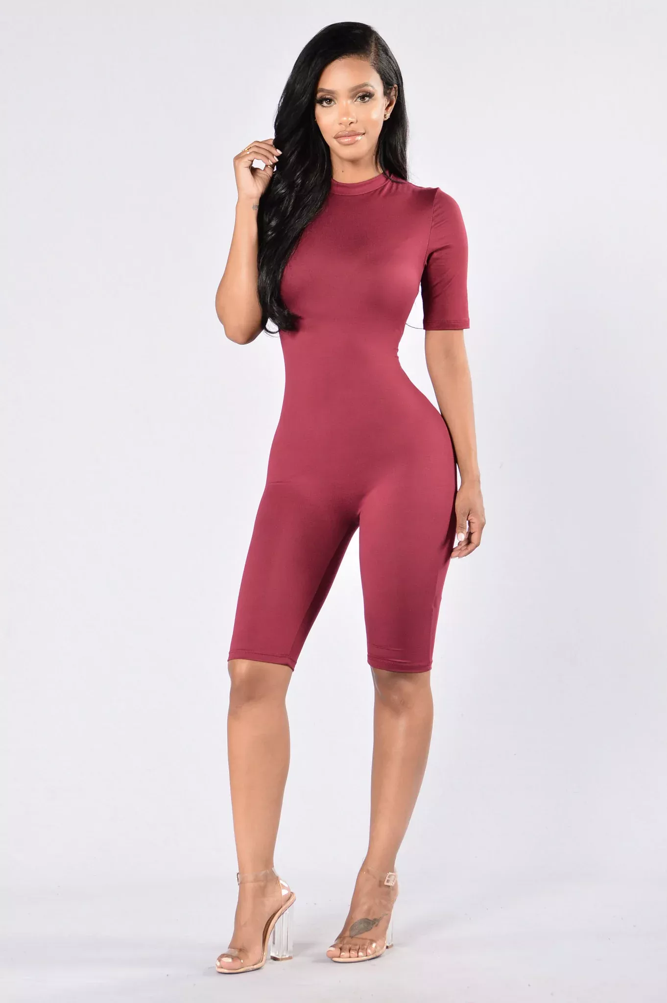 Waylay Jumpsuit - Burgundy