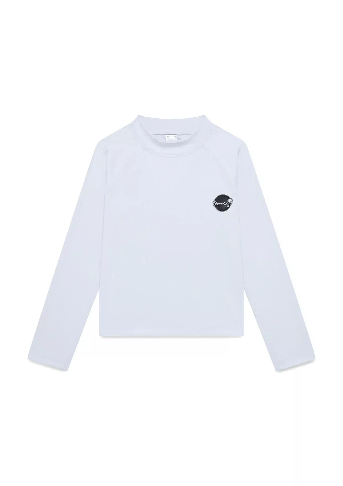 White Solid Rash Guard