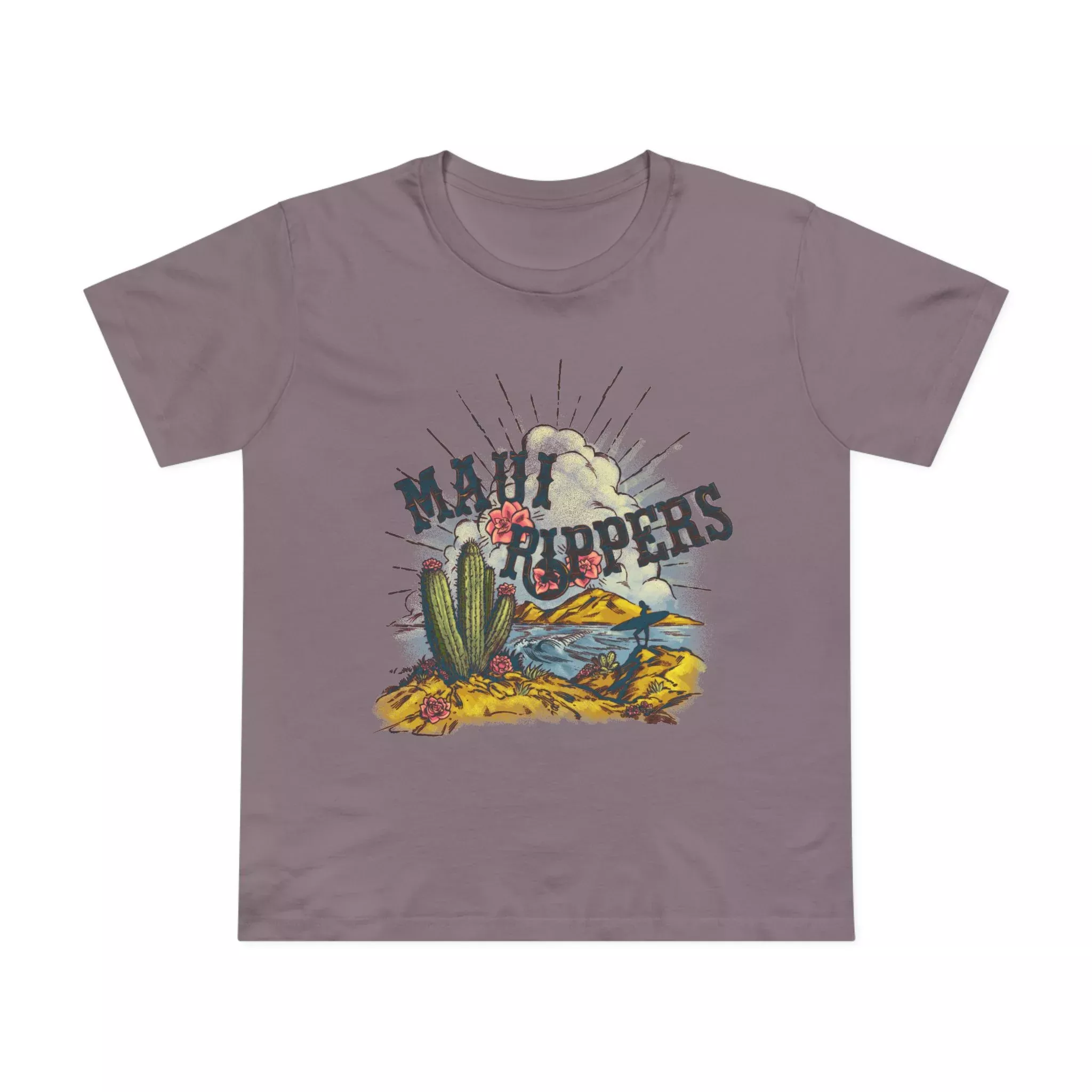 Women’s Baja Surf Tee in Mauve