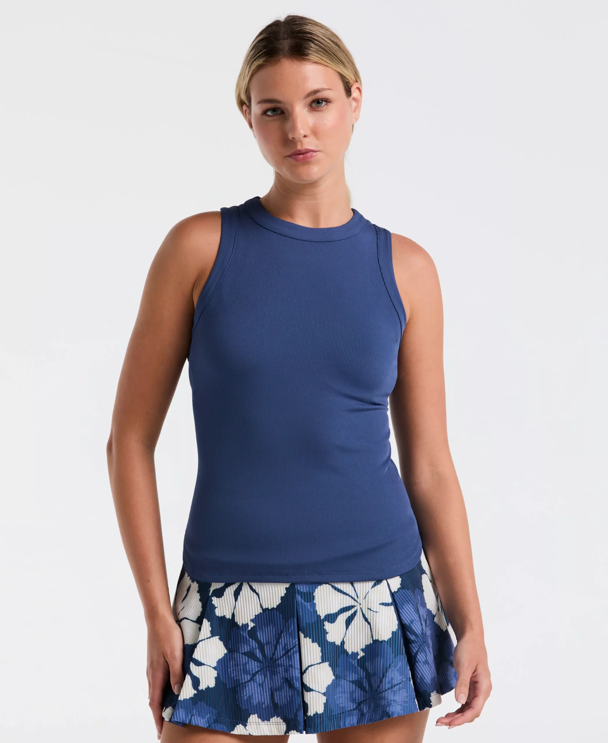 Women's Ribbed Tennis Tank Top