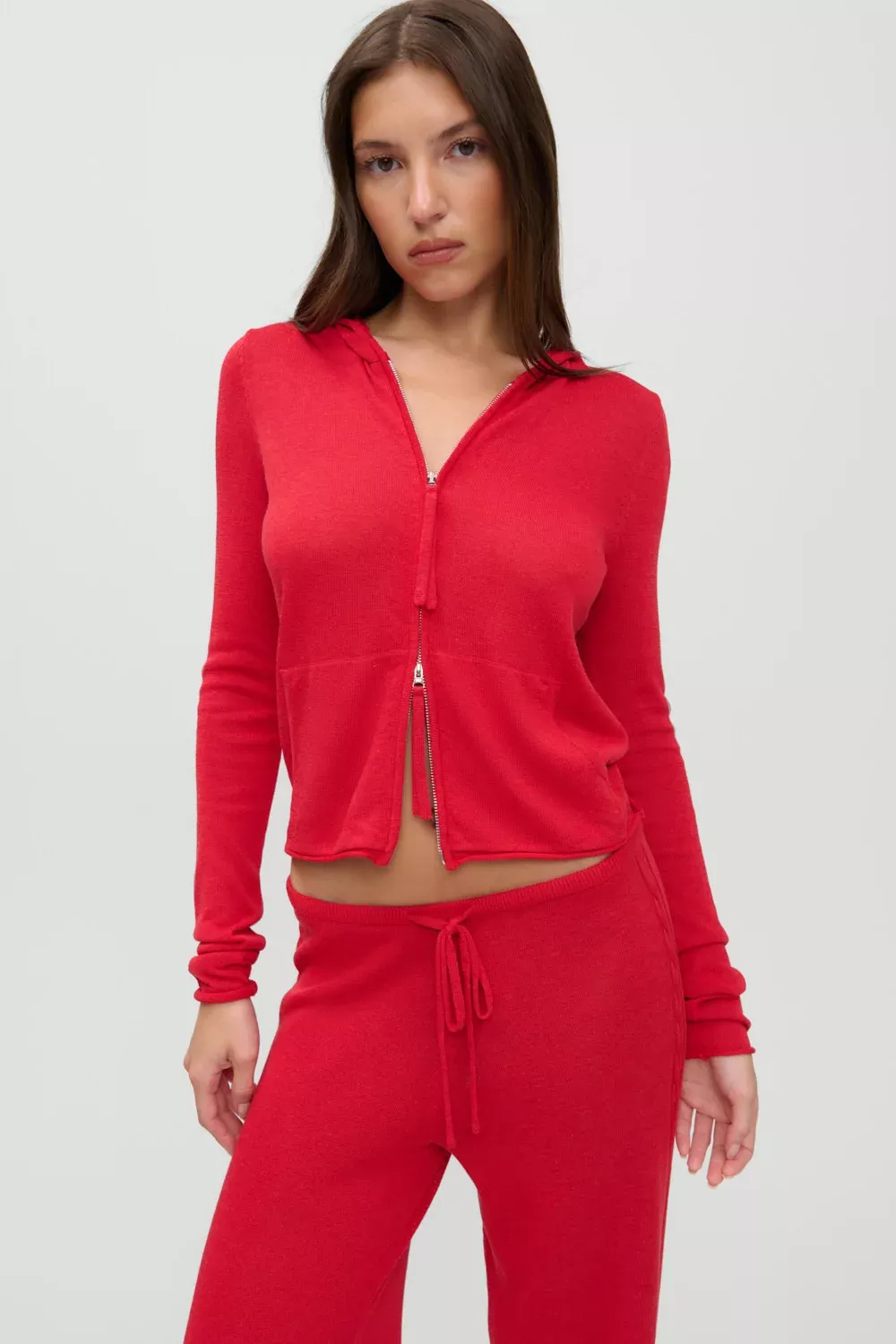 x JENNIE Atlas Knit Hoodie - Lip Tint