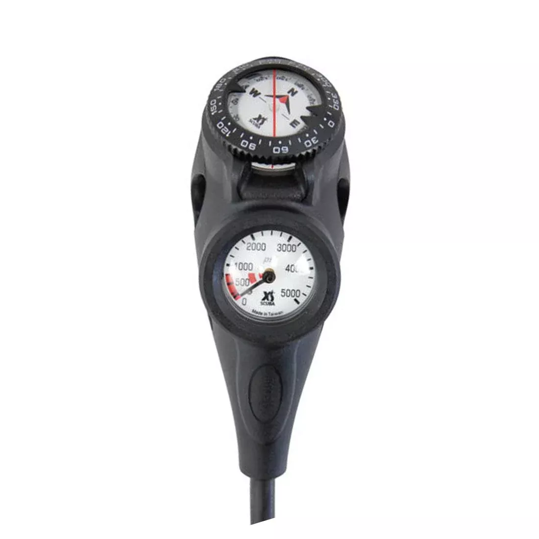 XS Scuba Orca 3-Gauge Console Depth Pressure Gauge & Comp