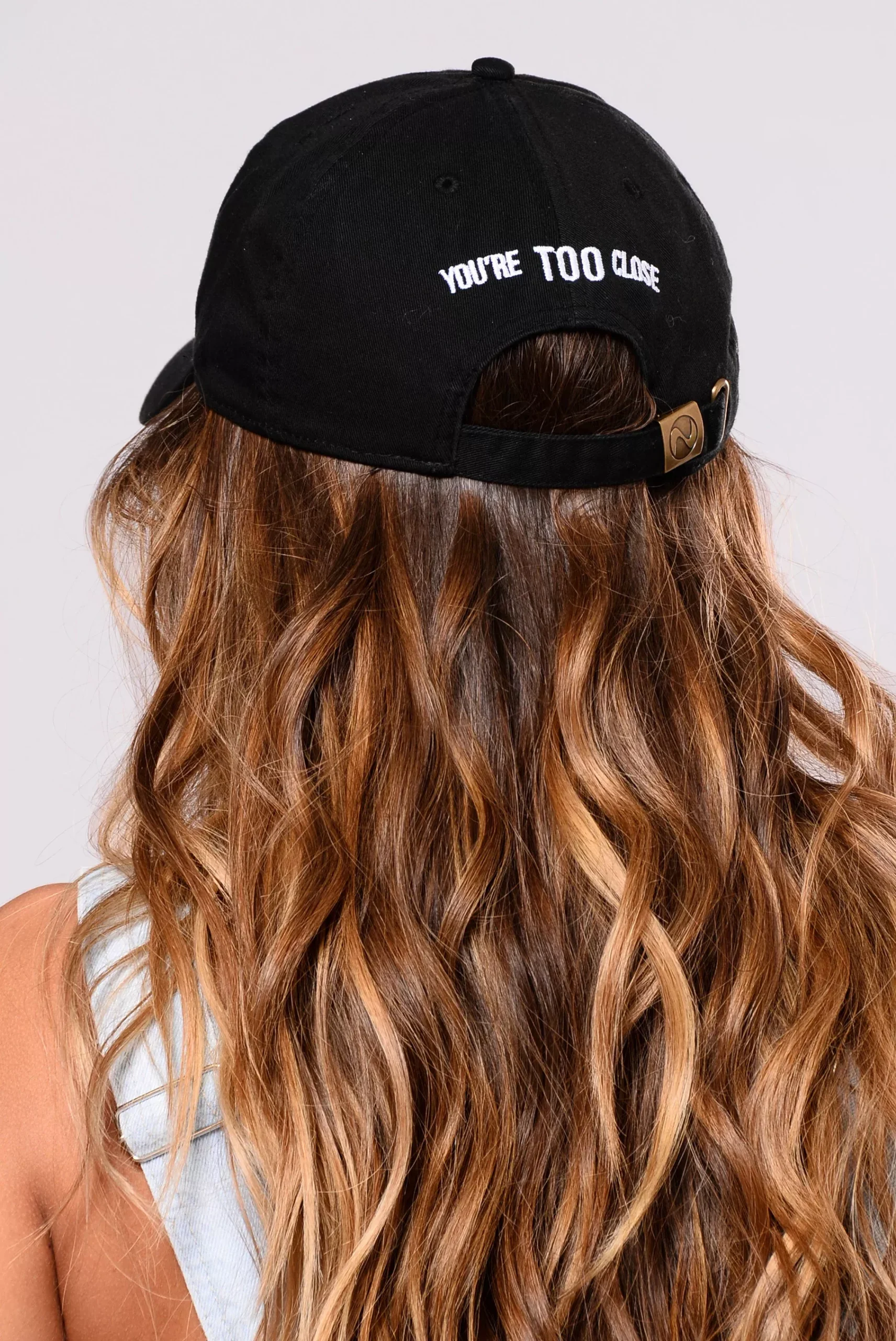 You're Too Close Cap - Black