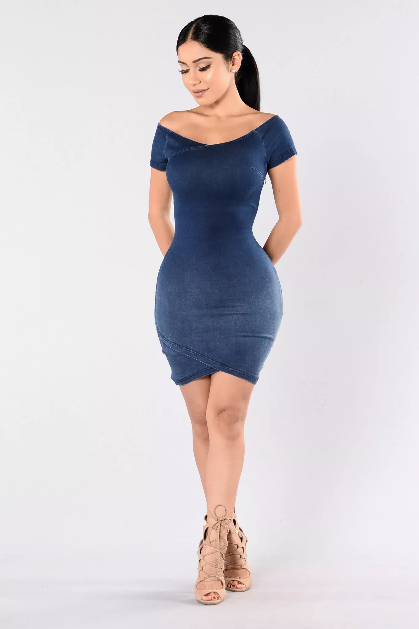 Young Hearts Dress - Dark Wash
