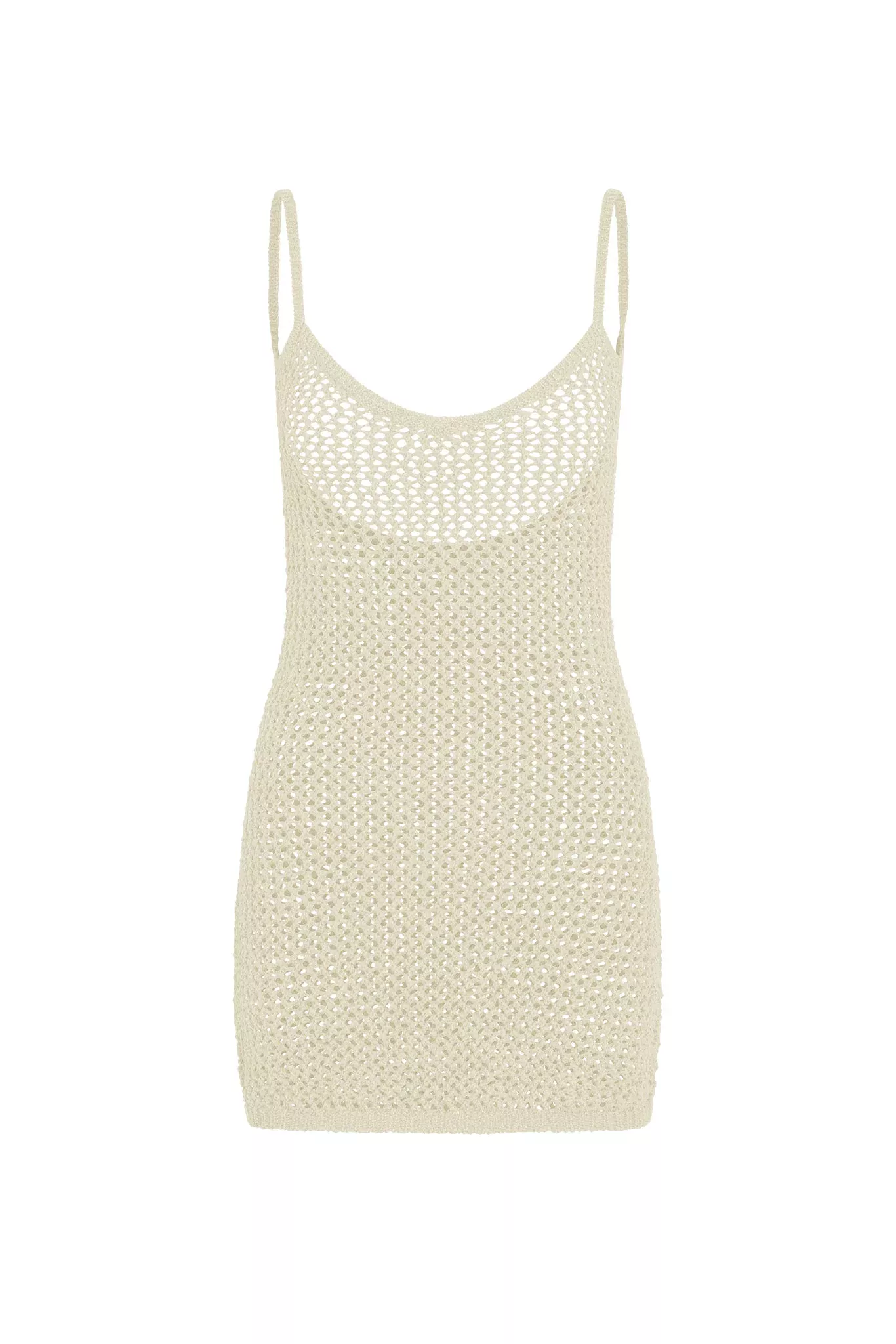 Zanzibar Mini Dress - Ivory Petit Crochet
