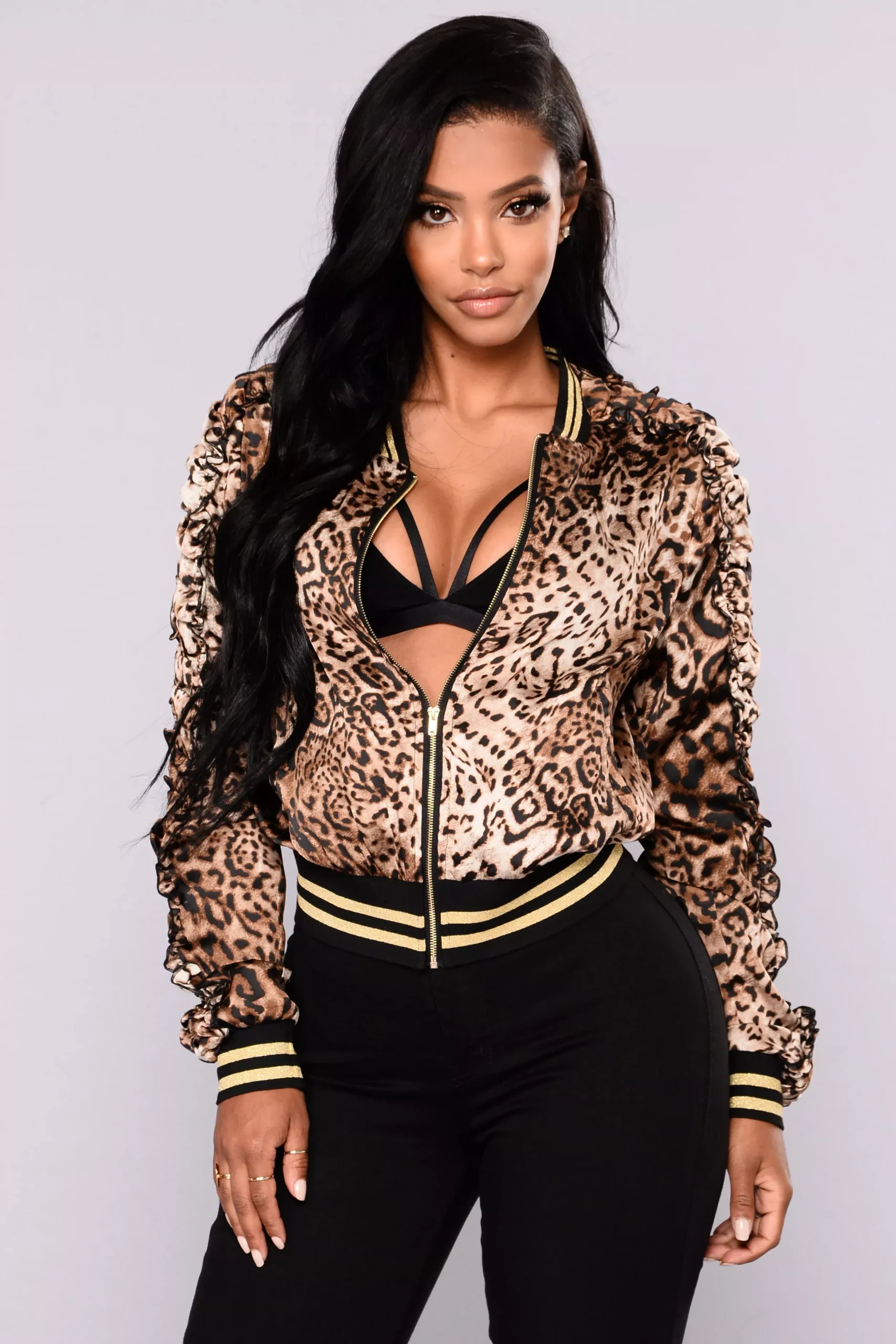 Zazu Leopard Bomber Jacket - Leopard
