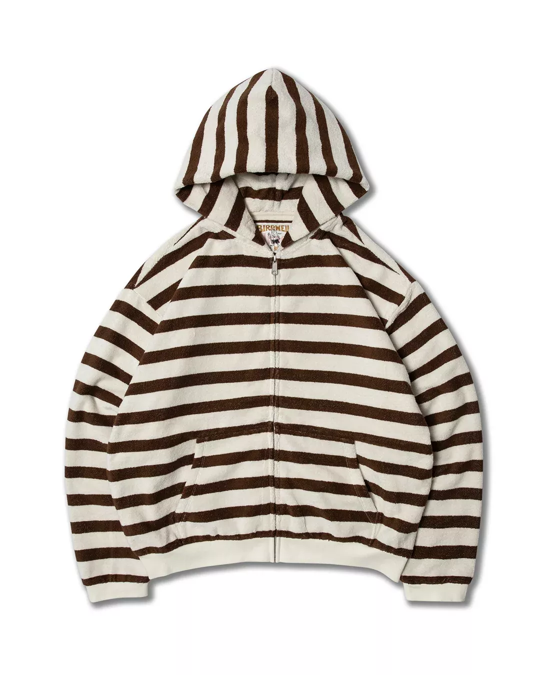 Zip Hoodie - Vintage White/Brown – Birdwell